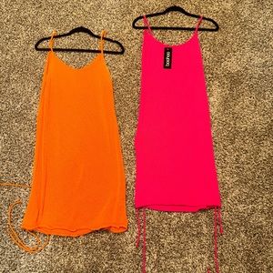 Ruched knitted dress